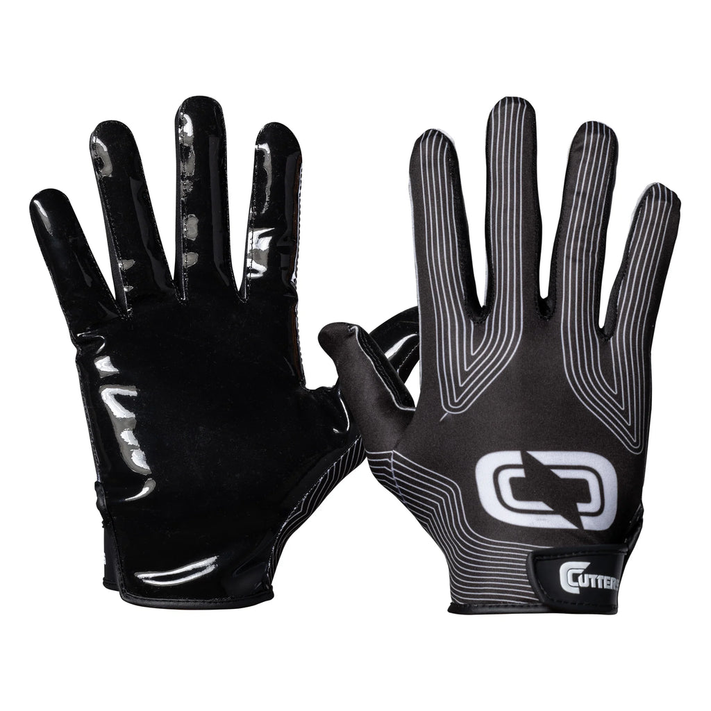 | Epic Football Receiver Gloves with Silicone Grip | Adult | Large/Extra Large | Black