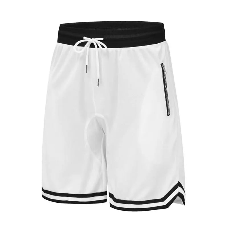 Men Gym Running Fitness Shorts Breathable Soccer Basketball Shorts Exercise Training Sports Short Pants Loose Sportswear