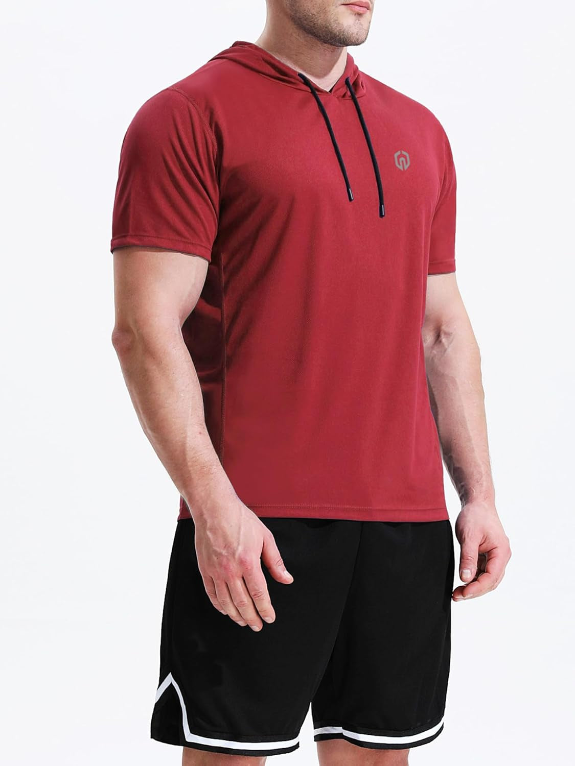 Dry Fit Workout Athletic Muscle Tank Top Running Shirts with Hoods