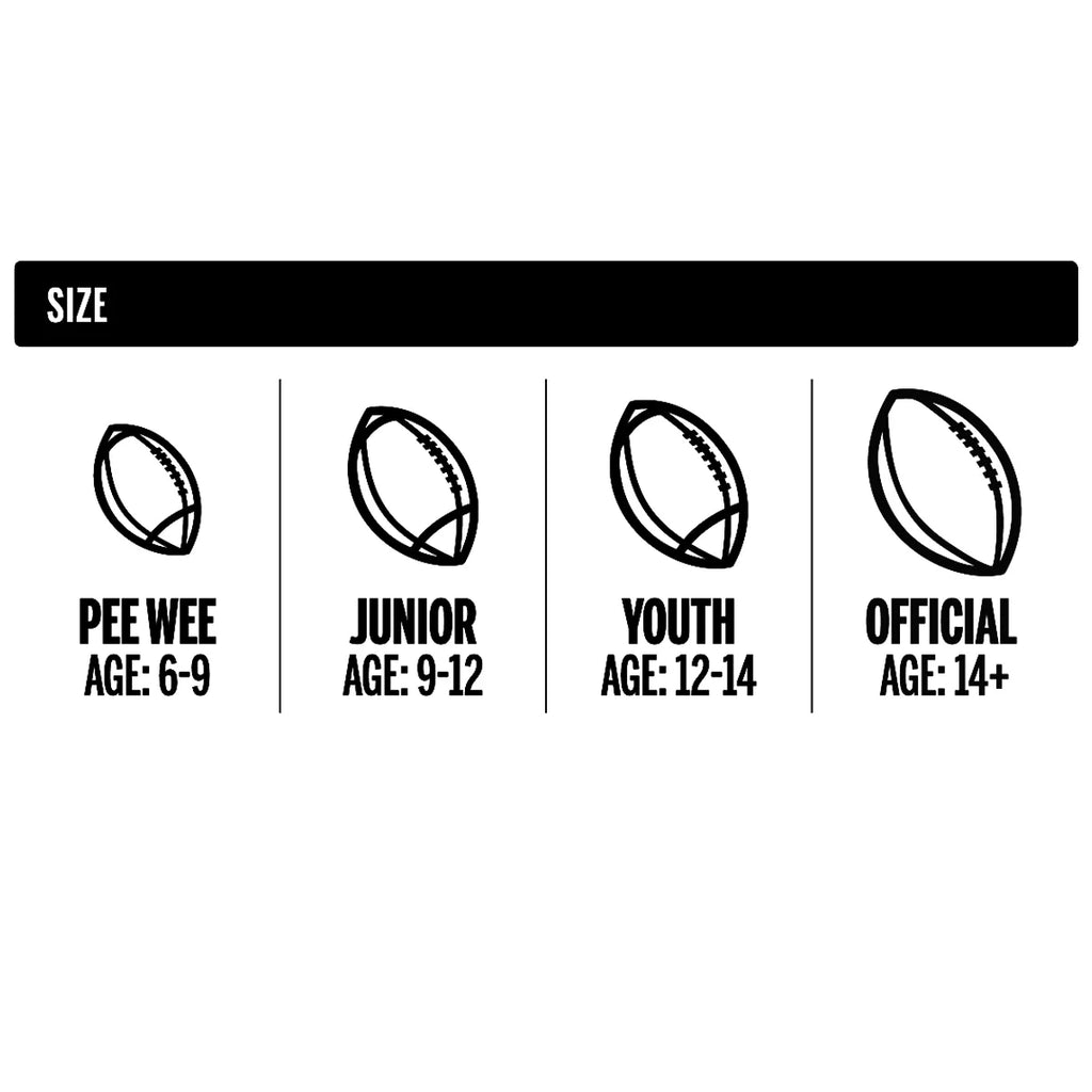 (2 Pack)  NFL Tailgate Time Football with Pump and Tee, Junior Size