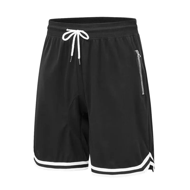 Men Gym Running Fitness Shorts Breathable Soccer Basketball Shorts Exercise Training Sports Short Pants Loose Sportswear