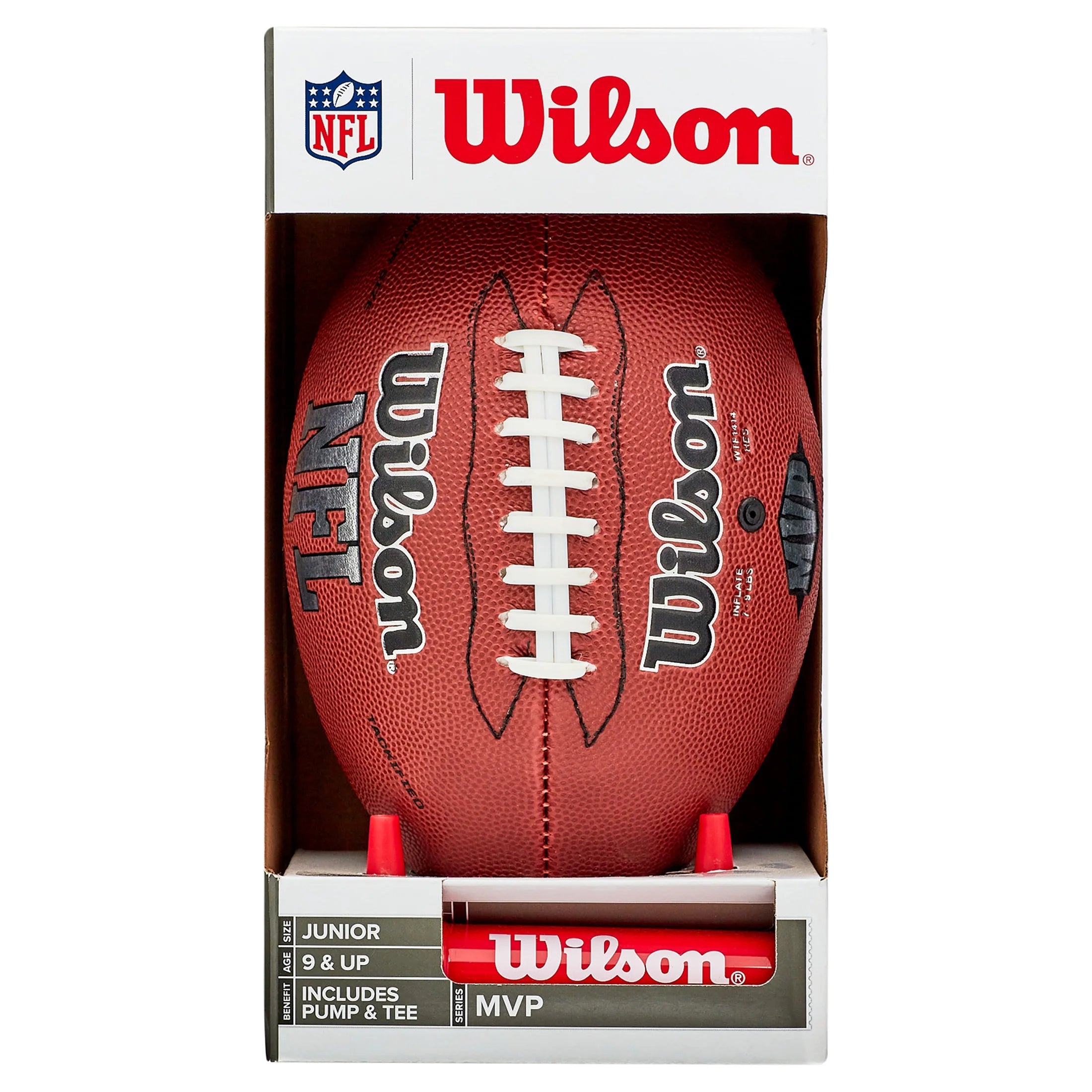 WTF1414PT NFL MVP Junior Football W/ Pump & Tee