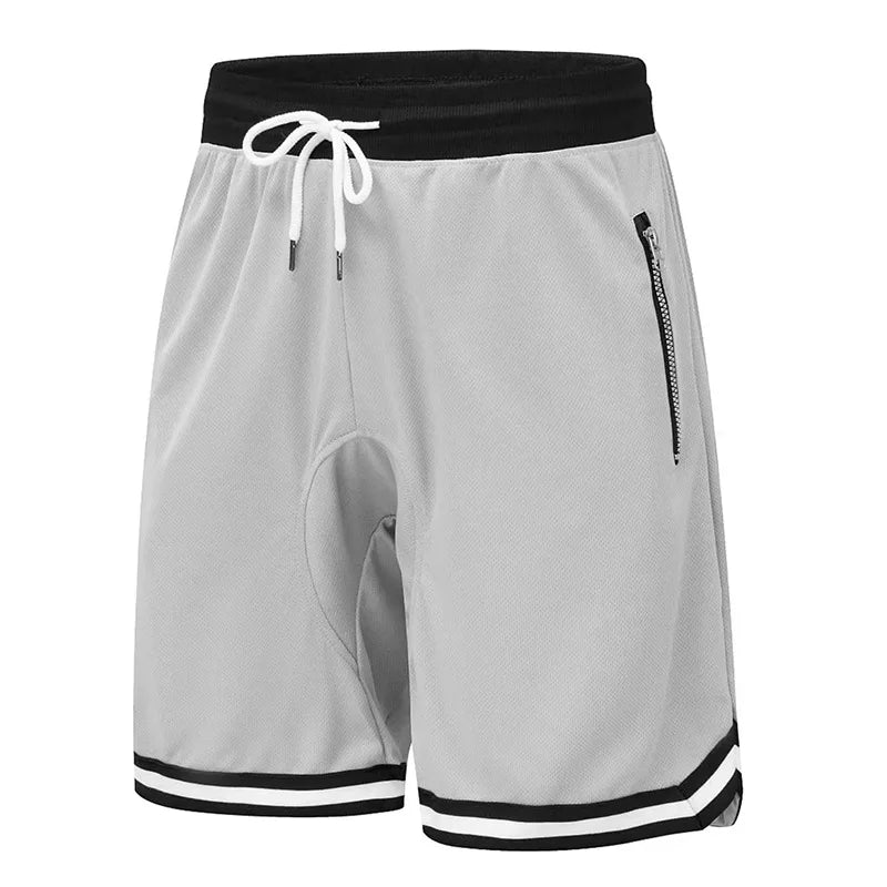 Men Gym Running Fitness Shorts Breathable Soccer Basketball Shorts Exercise Training Sports Short Pants Loose Sportswear