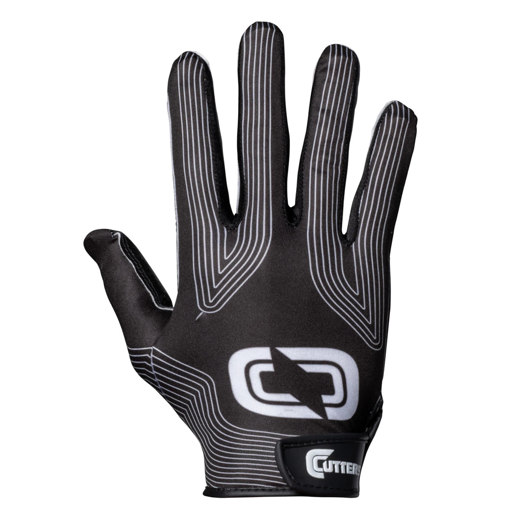 | Epic Football Receiver Gloves with Silicone Grip | Adult | Large/Extra Large | Black